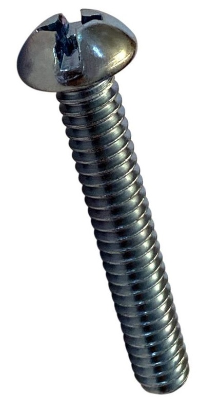 25C200MCR0Z 1/4-20 X 2 COMB SL/PH RD, MS ZINC